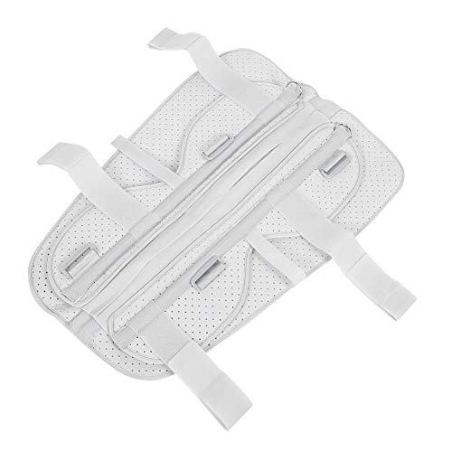 Uxsiya Soporte Fijo para Rodilla Práctico Protector Ligero Férula para fracturas Ajustable para Mujeres y Hombres(Gray, L)