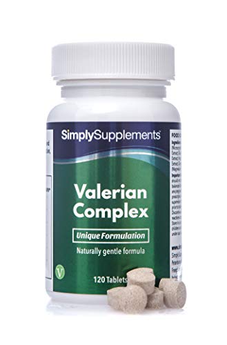 Valeriana Complex - ¡Bote para 2 meses! - Apto para veganos - 120 comprimidos - SimplySupplements