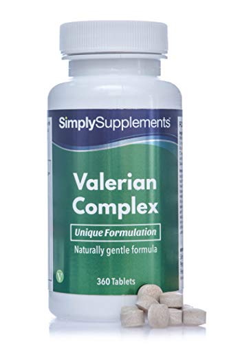 Valeriana Complex - ¡Bote para 6 meses! - Apto para veganos - 360 Comprimidos - SimplySupplements