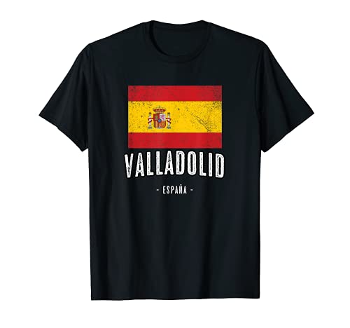 Valladolid España | Souvenir Linda Ciudad - Bandera Española Camiseta