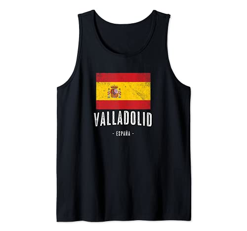 Valladolid España | Souvenir Linda Ciudad - Bandera Española Camiseta sin Mangas