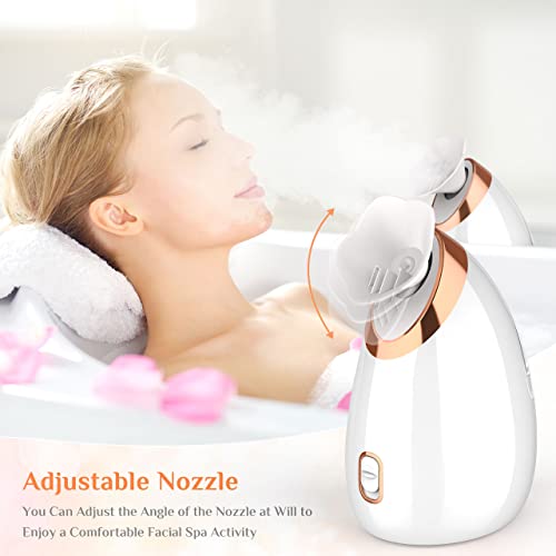 Vaporizador Facial, Nivlan Profesional Sauna Facial Spa, Nano Ionic Hot Device Tools Limpieza profunda, poro Espinillas Vaporizer Electronic Personal Skin Care