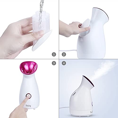 Vaporizador Facial Sauna Spa Wolady Susana Facial Vapor Spa Vaporizador Facial Vapor Térmico Nano Spray Nano Ionic Humidifier Facial Susana Limpieza Profunda Poro Espinillas Vaporizer Facial Steamer