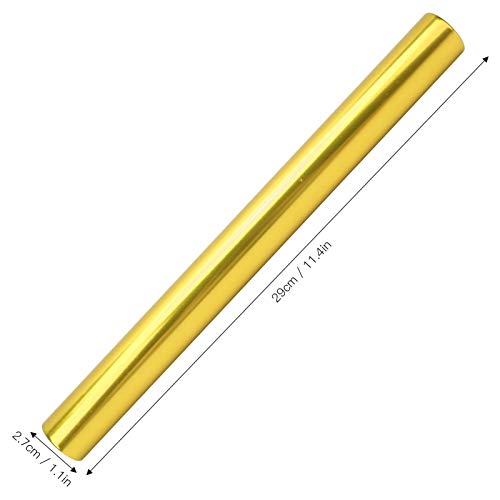 Venta Loca Bastón de relé, bastón de relé de Sprint de Aluminio, para Uso en Partidos, Color Brillante(Golden)