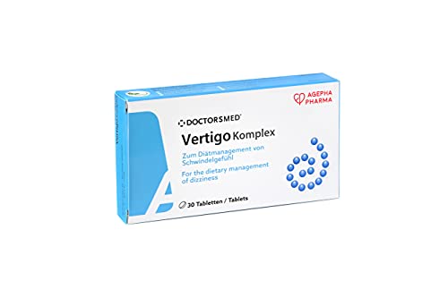 Vertigo Komplex | Tabletas para Vértigo/Mareos con ginkgo Biloba y Jengibre | Remedio Natural para Náuseas Causadas por el Movimiento| Adultos y Niños