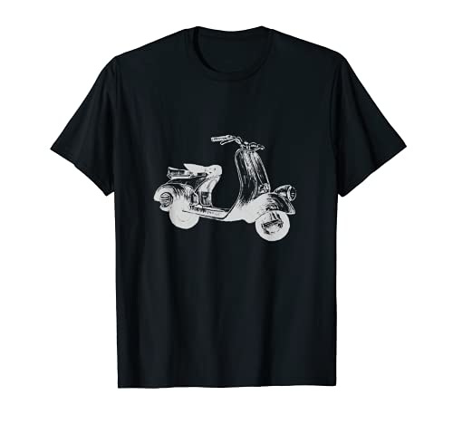 Vespa Biker Vintage Retro - Patinete de motocicleta italiano Camiseta