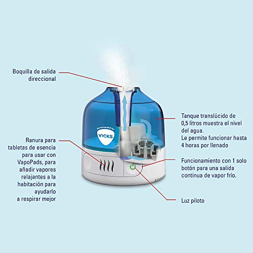 Vicks VUL505 - Humidificador personal Cool Mist