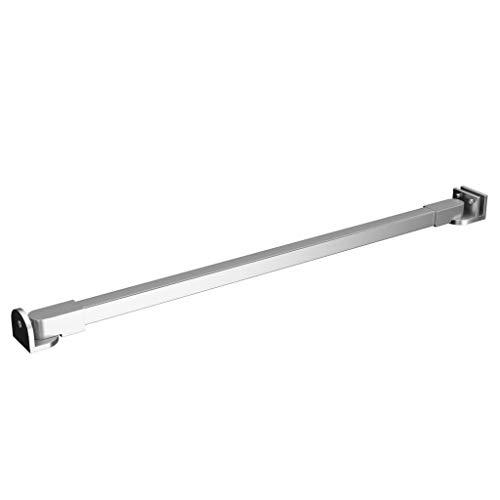 vidaXL Brazo de Soporte para Mampara de Ducha Pared sin Marco Puerta Fijo Conexión de Cristal a Cristal Barra de Apoyo 47,5 cm Acero Inoxidable