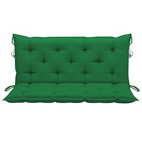 vidaXL Cojín para Balancín Almohada de Mecedora Columpio Hamaca Respaldo Silla Asiento Jardín Patio Terraza Balcón Exterior Tela Verde 120 cm