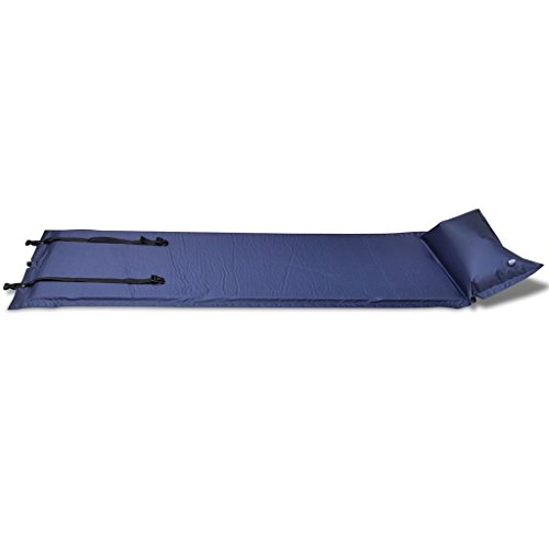 vidaXL Colchoneta Colchón Cama Individual Auto-Hinchable Dormir Camping 185 x 55 x 3 cm