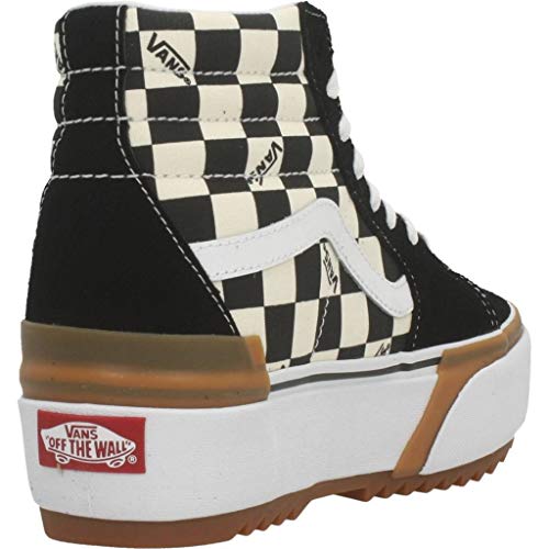 VN0A4BTWVLV- ua sk8-hi stacked (checkerboard)