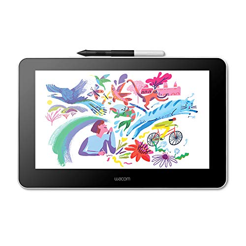 Wacom One Creative Pen Display de 13.3" con Software Incluido para Esbozo y Dibujo en Pantalla, 1920 x 1080 Full HD, Colores Vivos y lápiz Digital preciso, óptima para Oficina en casa y e-Learning