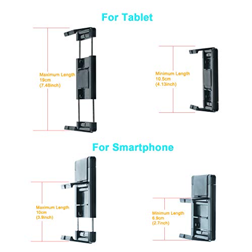 WANPOOL - Soporte para reposacabezas de vehículo, para tabletas y teléfonos con pantallas de 5 a 10,5 pulgadas, compatible con iPhone iPad Air Mini, Samsung Galaxy, Nintendo Switch