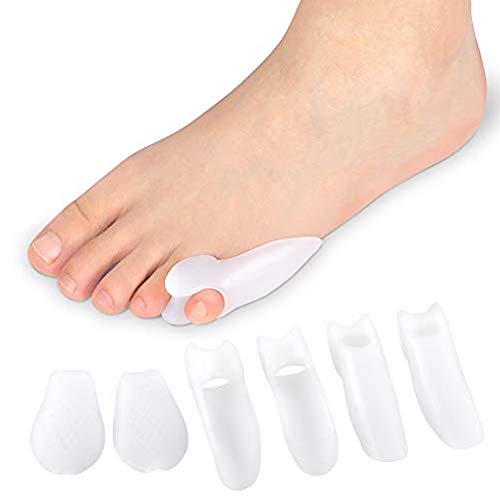 Wchiuoe Separadores de dedos del pie, corrector de gel para juanetes, Hallux valgus ayuda férula para alivio del dolor de pies cansados para mujeres y hombres 1 par (Tres pares)