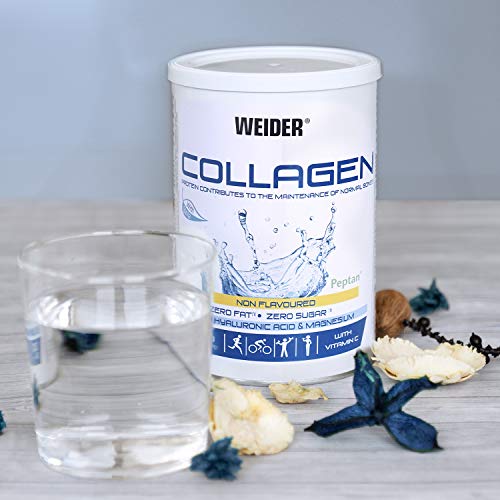 Weider Collagen. Con Ácido Hialurónico, Magnesio y Vitamina C. 100% Peptan. Cero grasas. Cero azúcar. Keto.