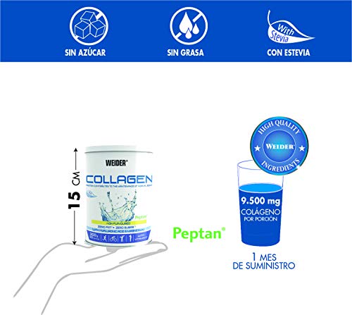 Weider Collagen. Con Ácido Hialurónico, Magnesio y Vitamina C. 100% Peptan. Cero grasas. Cero azúcar. Keto.