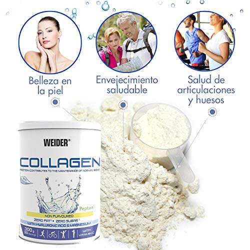 Weider Collagen. Con Ácido Hialurónico, Magnesio y Vitamina C. 100% Peptan. Cero grasas. Cero azúcar. Keto.