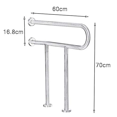 Whzg Pasamanos De Baño Toallero, Envejecimiento Aseo, Acero Inoxidable Titular De Baño WC Minusválidos, Ducha Mango Barandilla Plataforma Barandilla Pasamanos Dispositivo De Asistencia Bandazo de duch