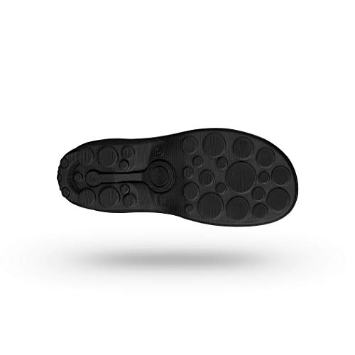 WOCK Clog con Tira, Zueco Sanitario de Trabajo Negro/Negro Mujer e Hombre - Esterilizable, Rango de tamaño de 35-48