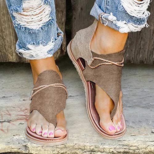 Writtian Zapatos Casuales para Mujer, Sandalias de Gladiador Romanas con borlas para Mujer, 2021, Botas Sexis de Verano con Punta de Clip, Calzado cómodo para Mujer Nuevo