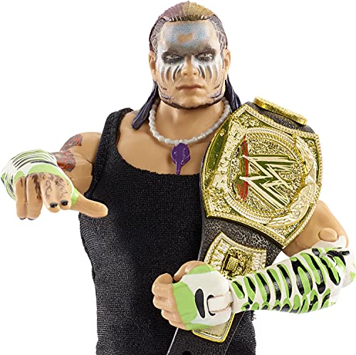 WWE Jeff Hardy, muñeco articulado de juguete (Mattel HCH14)