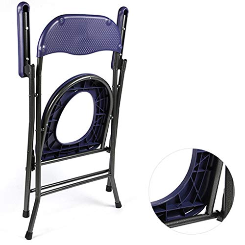 WXZX Asiento del Inodoro Plegable Refuerzos para el hogar Ancianos Maternidad en Cuclillas Silla portátil para Inodoro Antideslizante