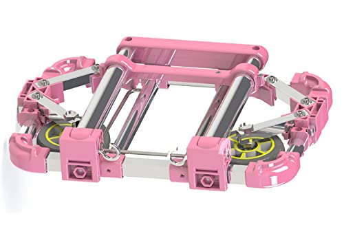 WYB Carro De Escalera Portátil Carro De Escalada Carro De Equipaje Plegable De Coche Carro De Equipaje De Aleación De Aluminio De Viaje Portátil Carga Máxima 30 Kg,Rosado