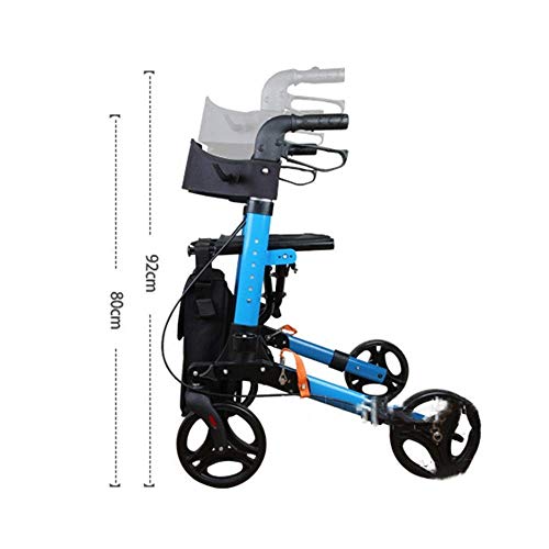 Xiaotian Carro de la Compra para los Ancianos, Sentado en el Carro, Carro de Aluminio Plegable, Scoote de Cuatro Ruedas