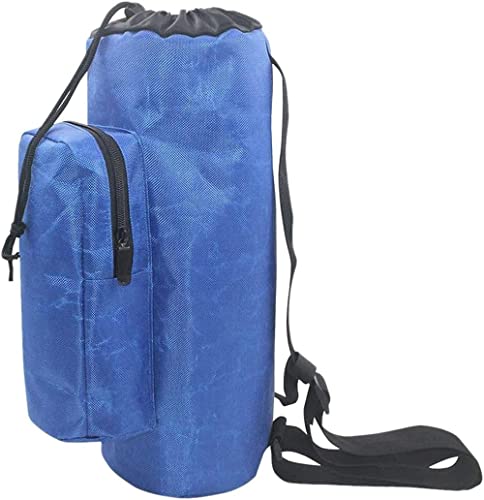 XINYUDAGE Soporte de Mochila de oxígeno Portador de Tanque de oxígeno portátil Bolsa de Cilindros Botella con Correa de Hombro Ajustable para Viajes al Aire Libre en el hogar médico-S_Azul Iteration