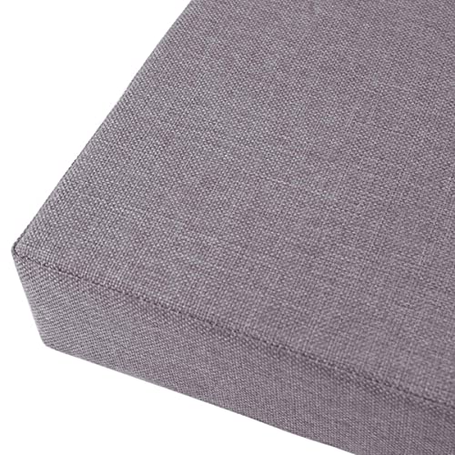 Xpnit Cojín grueso para silla de banco de 2/3 plazas para interior y exterior, cojín de banco de jardín 45/80/100 cm, cojín largo para silla de banco para comedor patio (90 x 40 x 5 cm), gris