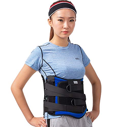 YCRCTC Lumbar Sacro del Apoyo Trasero del corsé espinal lumbosacra Ortesis de Correa de Soporte Brace (Size : L)