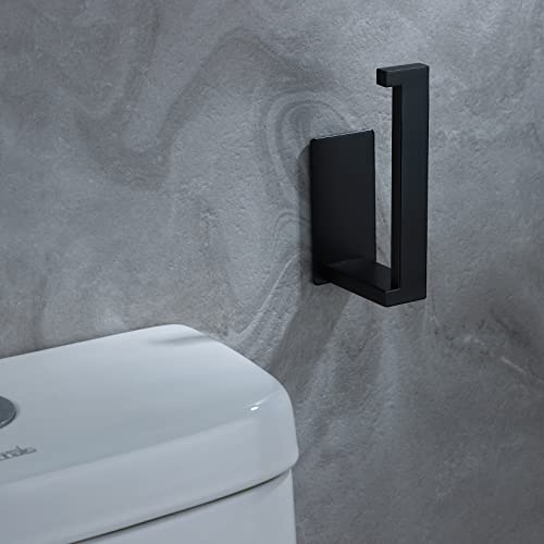 YIGII Portarrollos Baño Negro - Portarrollos de Papel Higiénico SUS 304 Acero Inoxidable para Baño, Adhesivo Porta Rollos WC Antióxido…