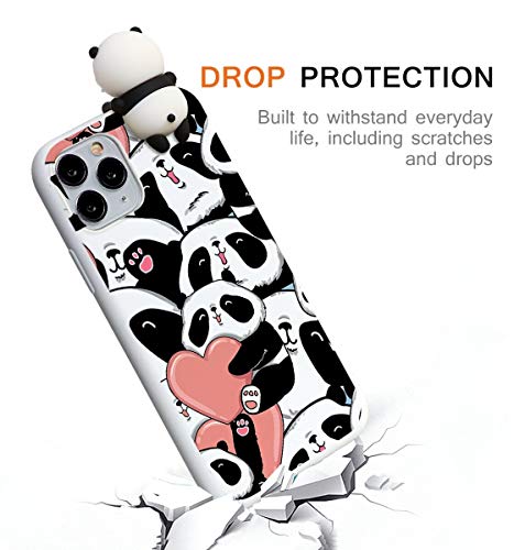 Yoedge Funda para Apple iPhone 7 Plus / 8 Plus, Silicona Cárcasa 3D Animal Muñecas Toy con Dibujos Antigolpes de Diseño Suave TPU Ultrafina Case Fundas Movil para iPhone7 Plus 5,5", Panda 3