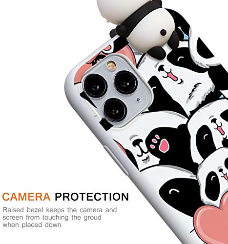 Yoedge Funda para Apple iPhone 7 Plus / 8 Plus, Silicona Cárcasa 3D Animal Muñecas Toy con Dibujos Antigolpes de Diseño Suave TPU Ultrafina Case Fundas Movil para iPhone7 Plus 5,5", Panda 3