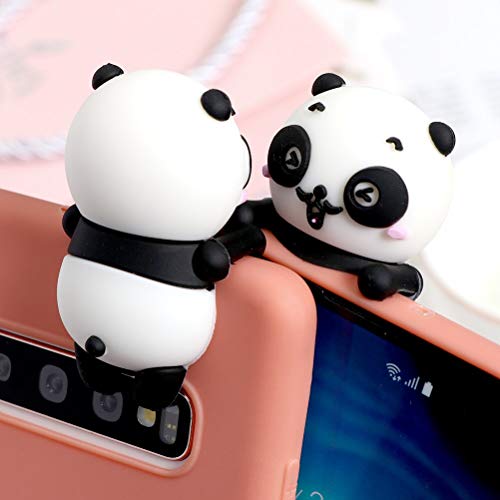 Yoedge Funda para Samsung Galaxy A20S, Silicona Cárcasa 3D Animal Muñecas Toy con Dibujos Antigolpes de Diseño Suave TPU Ultrafina Case Fundas Movil para Samsung Galaxy A20S 6,5", Panda 3