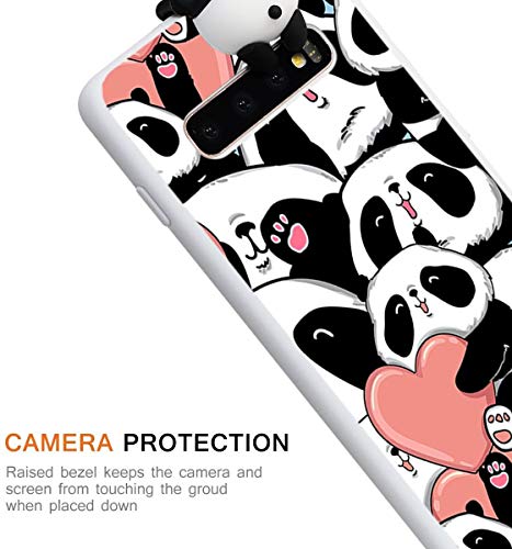 Yoedge Funda para Samsung Galaxy A20S, Silicona Cárcasa 3D Animal Muñecas Toy con Dibujos Antigolpes de Diseño Suave TPU Ultrafina Case Fundas Movil para Samsung Galaxy A20S 6,5", Panda 3