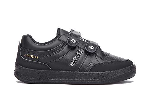 Zapatilla Soft Negro Paredes Estrella Velcro - Velcro - Talla 43