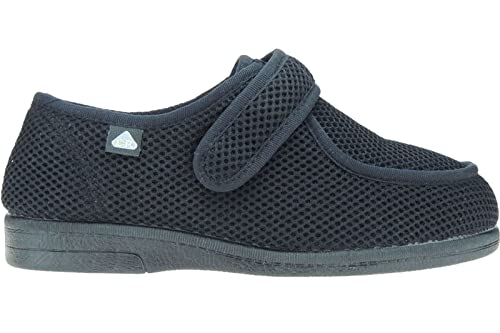 Zapatillas Ancho Especial - Marca Celia Ruiz - Wallaby - Antibacterianas Sanitized - Diabéticos - Posoperatorio - Ajuste Adaptable - Ancho Ajustable - Hombre Mujer Unisex Negro Talla 45