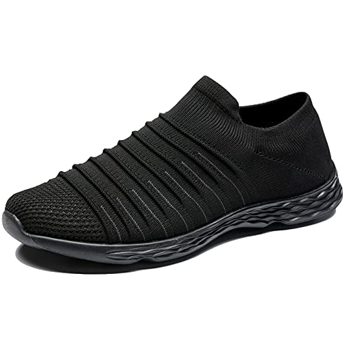 Zapatillas Casuales para Hombre Calzado Deportivo Bajas de Moda Sandalias de Verano Ligeras y Transpirables Talla 40-50 (Todo Negro, Numeric_41)