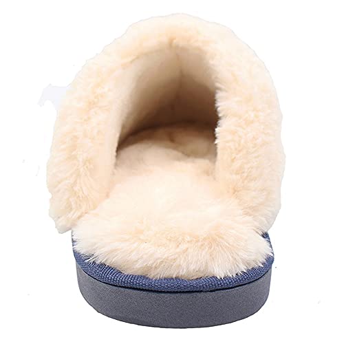 Zapatillas de Estar por Hombre/Mujer Fluff Pantuflas casa Invierno Antideslizantes Cálido Slippers Confortables Zapatos Interior/al Aire Libre