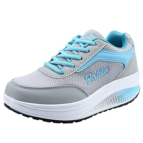 Zapatillas Deportivas de Mujer con Aumento Zapatos de Ligero Running Fitness Zapatillas de para Correr Antideslizantes Amortiguación Sneakers