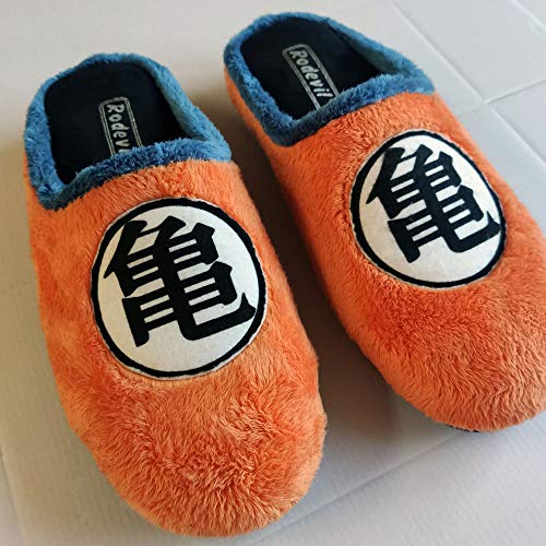 Zapatillas Kanji Kame inspiradas en Dragon Ball cómodas casa Goku (Numeric_43)