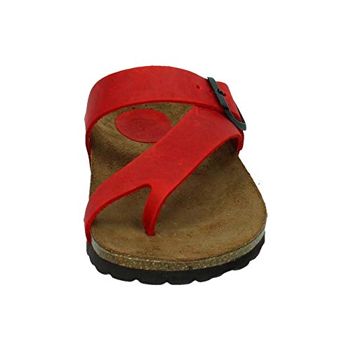 ZAPATOP 7119 Chancla ESCLAVA Rojo Mujer Sandalias Rojo 37