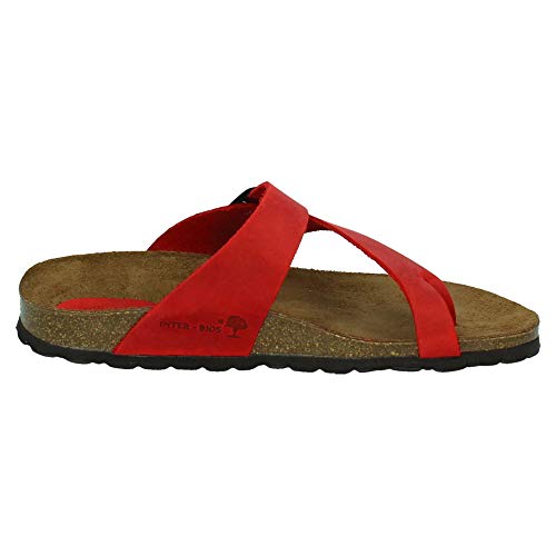 ZAPATOP 7119 Chancla ESCLAVA Rojo Mujer Sandalias Rojo 37