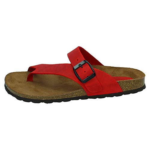 ZAPATOP 7119 Chancla ESCLAVA Rojo Mujer Sandalias Rojo 37