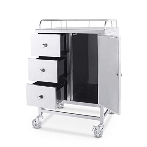 ZBBN Gabinete de anestesia de Acero Inoxidable para hospitales, Carro de Entrega de atención de enfermería, salón de Belleza, cirugía, odontología, gabinete de anestesia, vehículo de Rescate de p