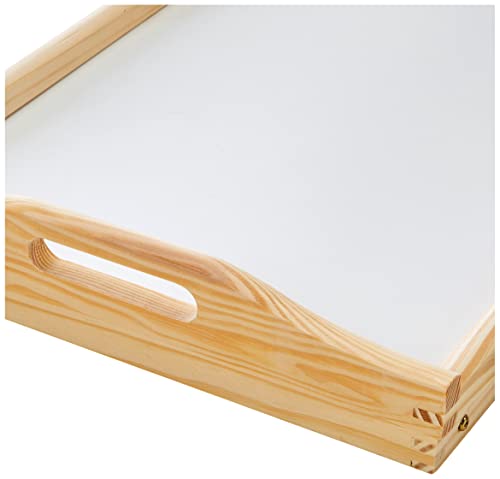 Zeller 24038 Bandeja de Cama, Madera, Marrón, 50x30x24.5 cm