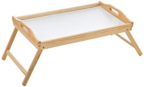 Zeller 24038 Bandeja de Cama, Madera, Marrón, 50x30x24.5 cm