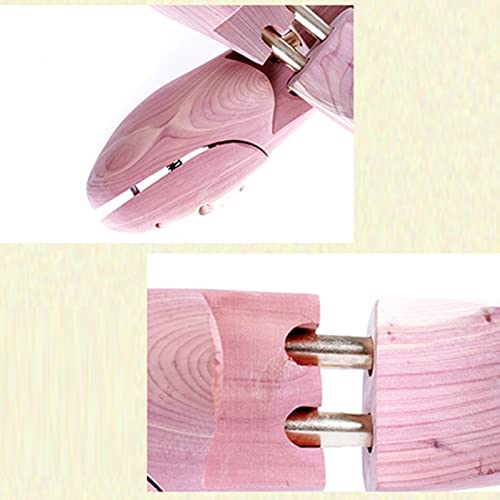 ZHANGQI Camilla De Zapatos, Camilla De Zapatos para Damas, Camilla De Zapatos para Hombres, Material De Madera Maciza, Forma Fija (Color : Pink, Size : 43-44)