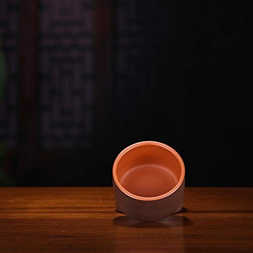 ZHOUYUFAN Tetera de la Mano de Mineral Famoso Cemento Clara Zen té ciegamente la Taza de té (Color : Purple mud)